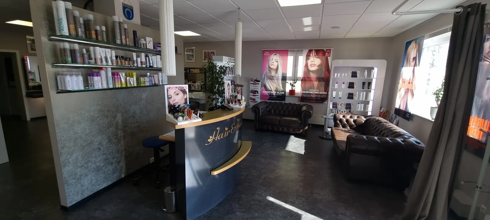 Arbeitsplatz im Salon